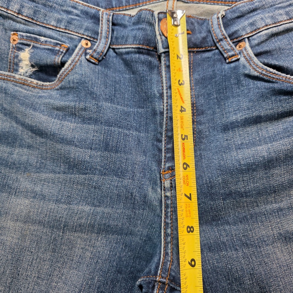 STS Blue Women Medium Wash Skinny Jeans Distressed Size 27 Mid Rise‎ Denim* - Picture 5 of 8